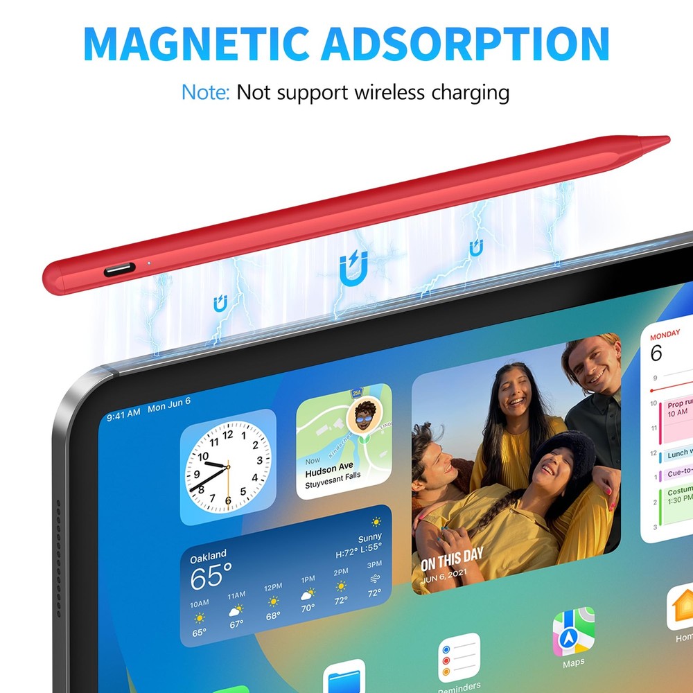 DRYMOKINI Stylus Pen for Touchscreen, Active Universal, Red