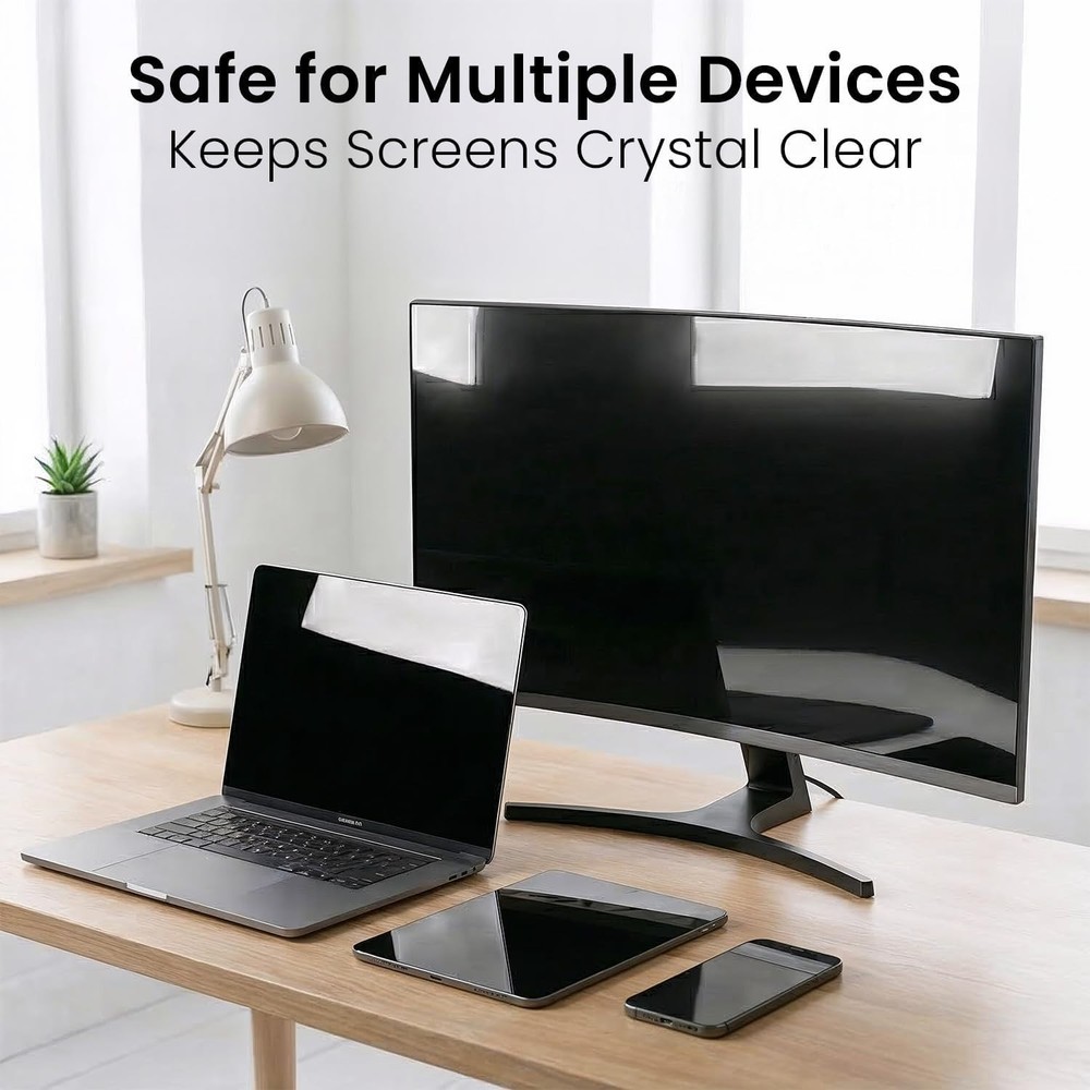 Versatile Screen Cleaning Kit - Safe for TVs, Monitors & Tablets - 1 Pack