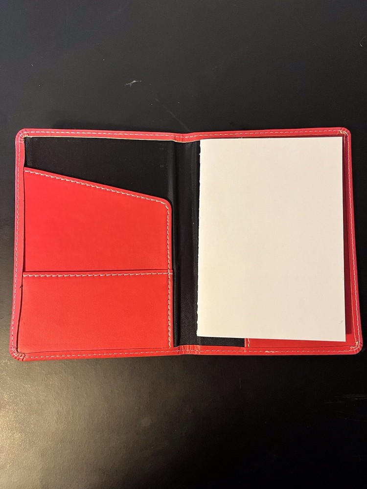 Notepad cover Red Imitation Leather