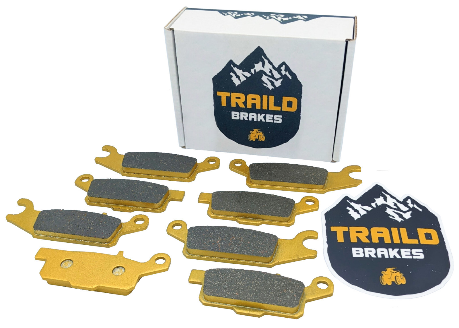 Traild Yamaha Grizzly 700/550 2007-2026 Ceramic Brake Pad Set Front & Rear