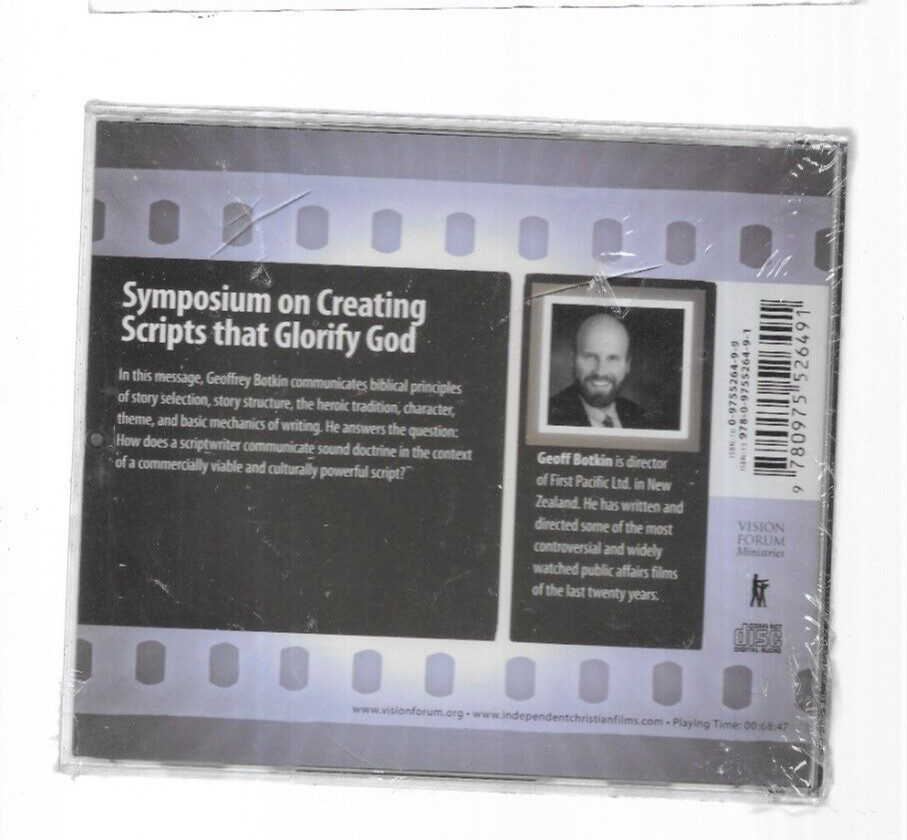 SYMPOSIUM ON CREATING SCRIPTS THAT GLORIFY GOD AUDIO CD GEOFF BOTKIN