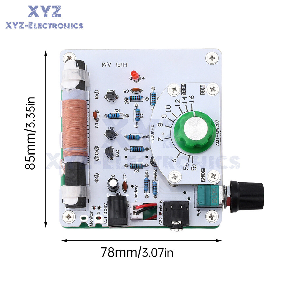 525~1605kHz Medium Wave AM Radio Transmitter DIY Circuit Board Radio Module 6V