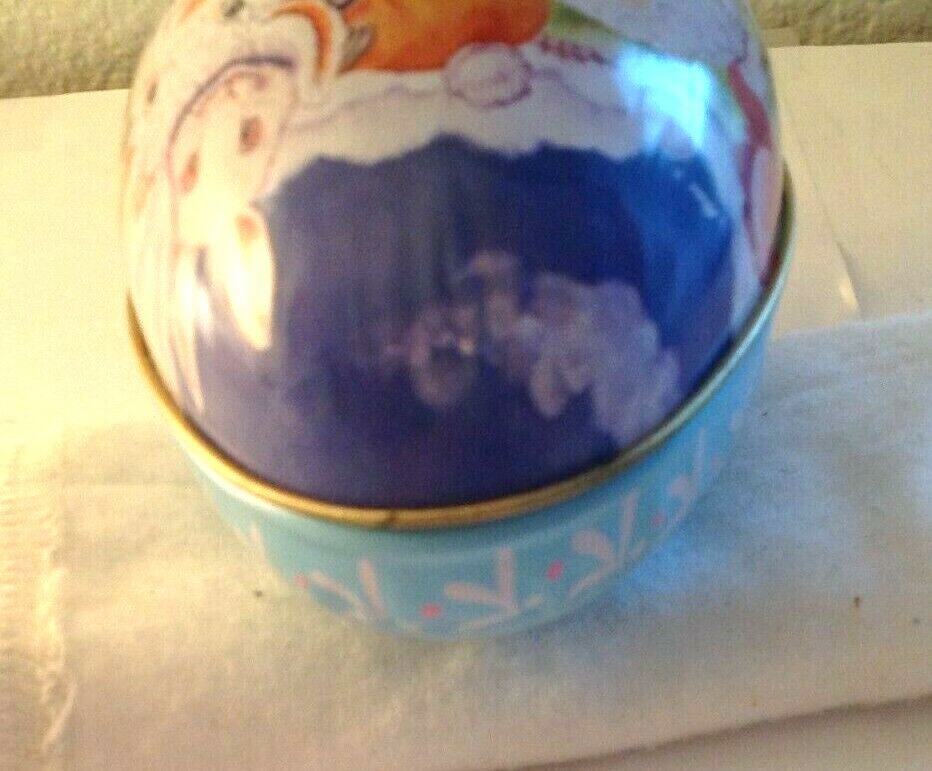 Easter Egg Candy Metal Tin – Lamb with Bunnies Delivering Easter