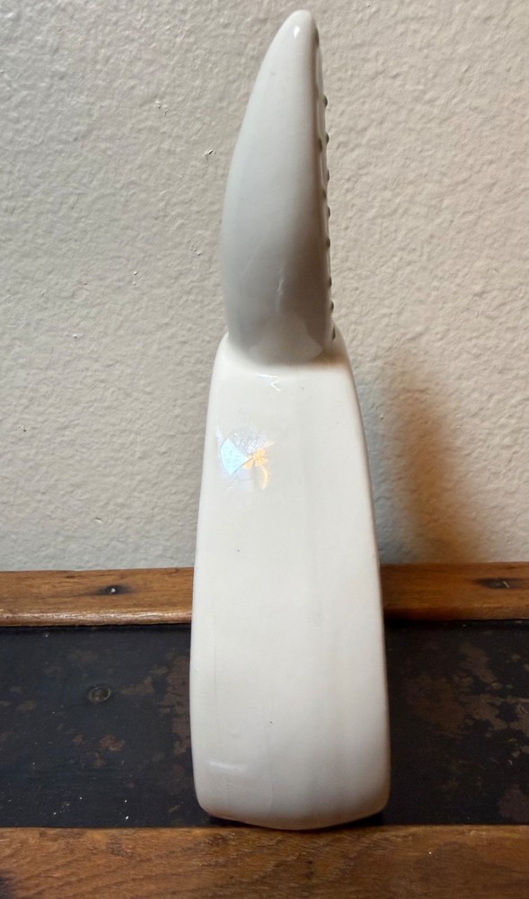 Vintage Ceramic Easter Bunny Rabbit Spring Decor Polka Dot Ears