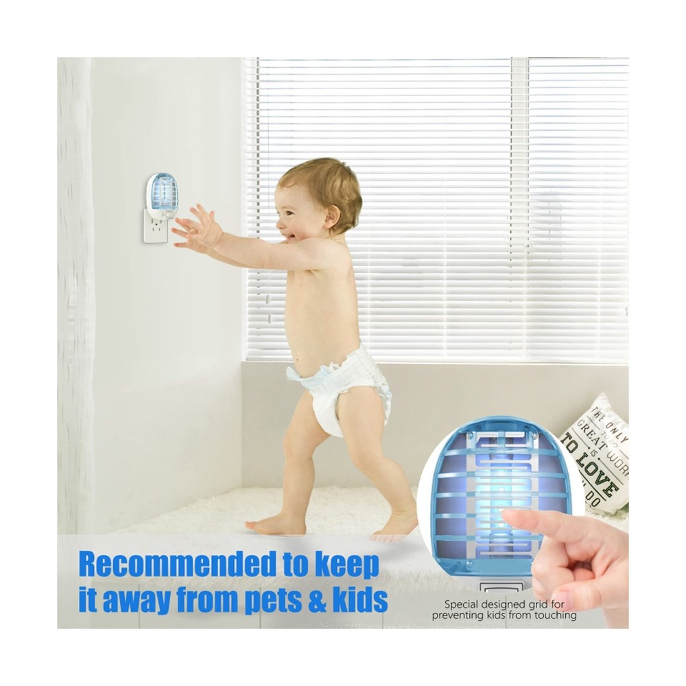 6 Pack Bug Zapper Indoor, Electronic Mosquitoes Killer Zapper with Blue Light...