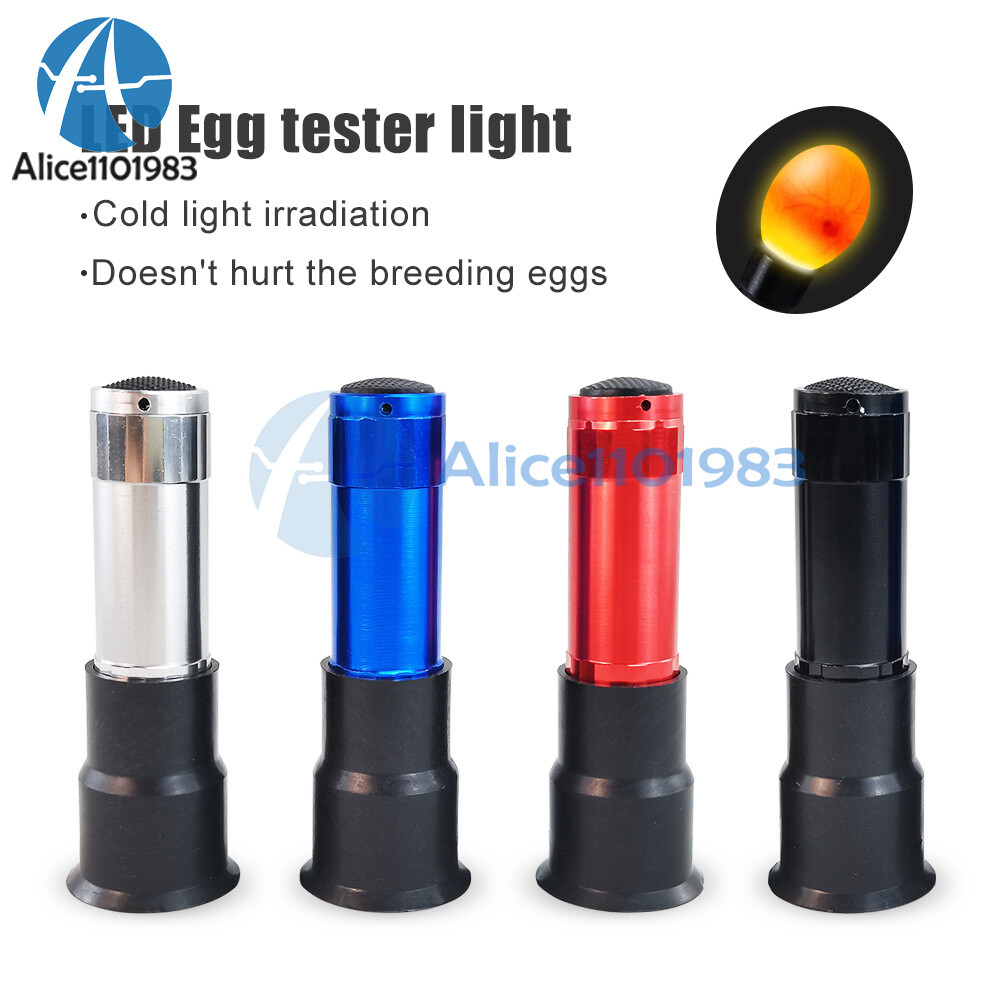 LED Egg Tester Cold Light Incubation Flashlight Check Breeding Egg Detector Lamp