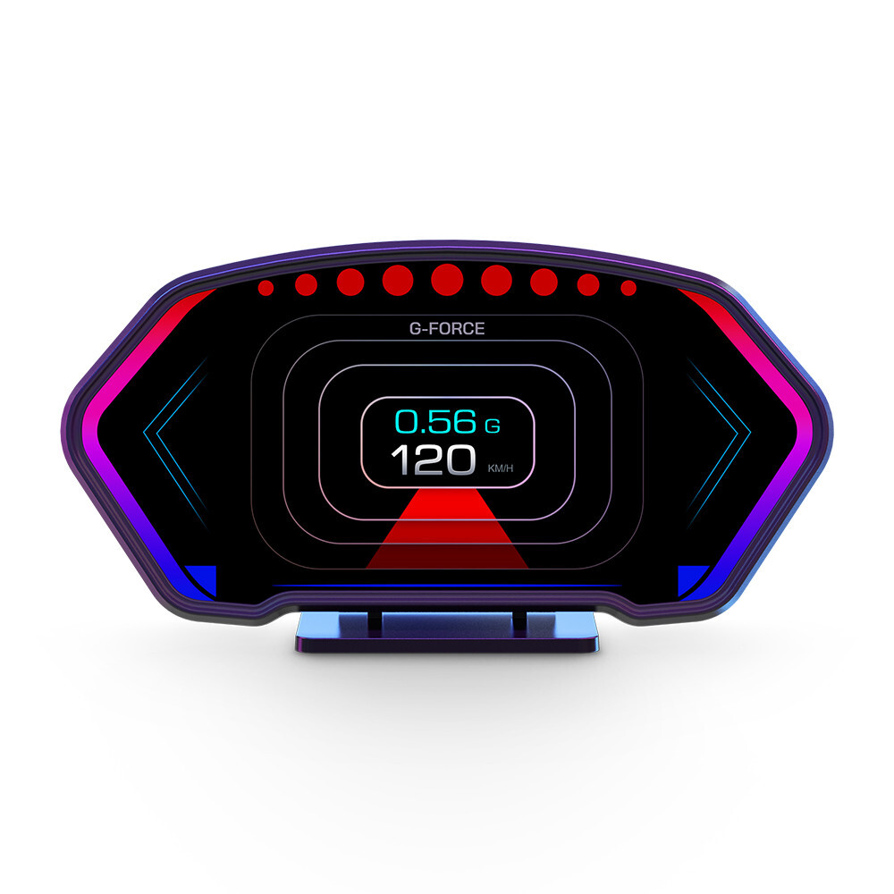 Car Head Up Display OBD GPS Gauge Multi-Function Dashboard Digital Speedometer