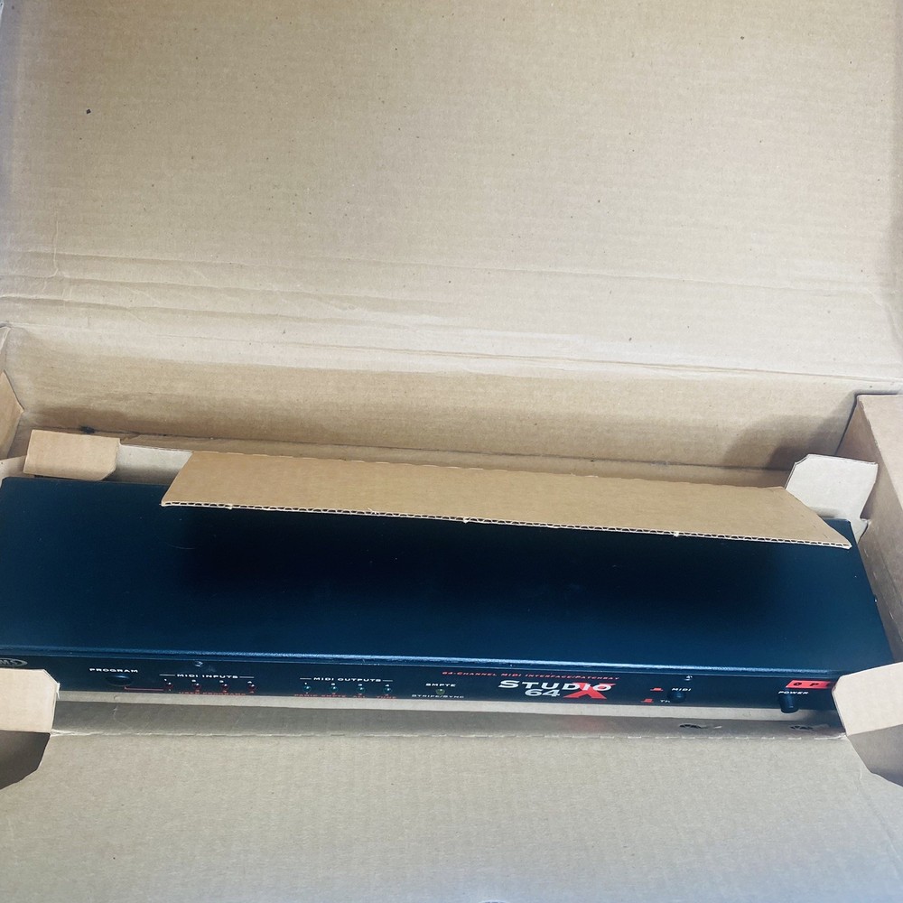 OPCODE STUDIO 64X 64-Channel Midi Interface Patchbay No Power Supply W/ Box