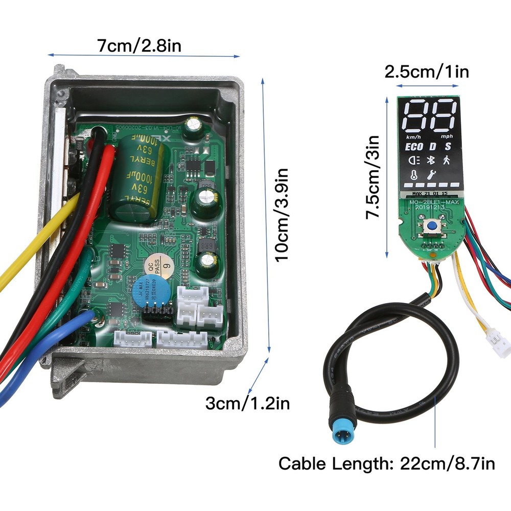 US- For Ninebot Max G30 Electric Scooter Controller Motherboard Switch Panel Kit