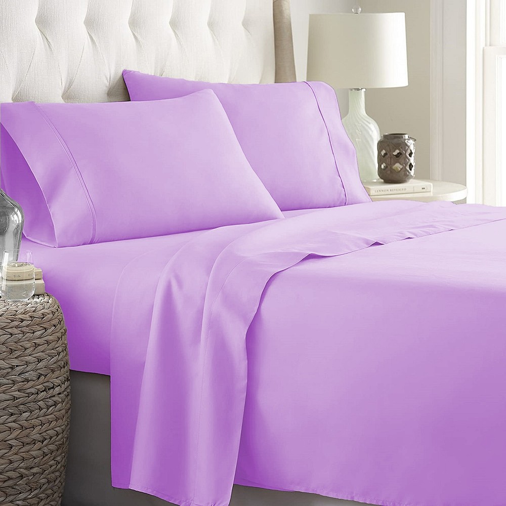 Soft Bedding  1000 - 1200 Thread Count 100% Cotton Lavender Solid Select Item