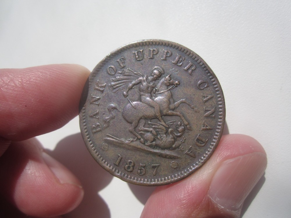 1857 UPPER CANADA ONE PENNY