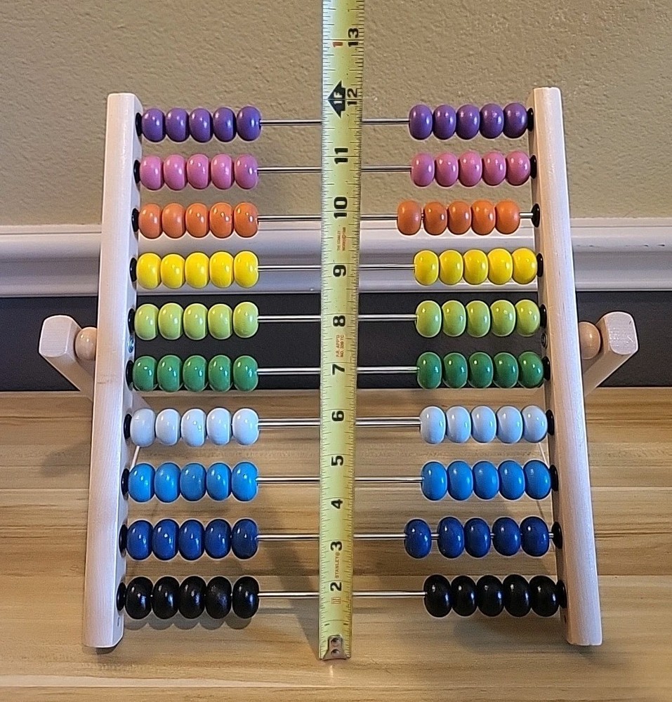Wooden Abacus Math Counting Developmental Toy