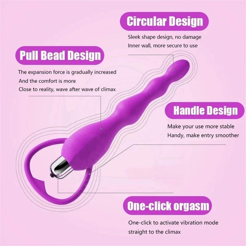 Silicone Anal Butt Plug G-spot Dildo Prostate Massager Sex Toys Women Men Adult