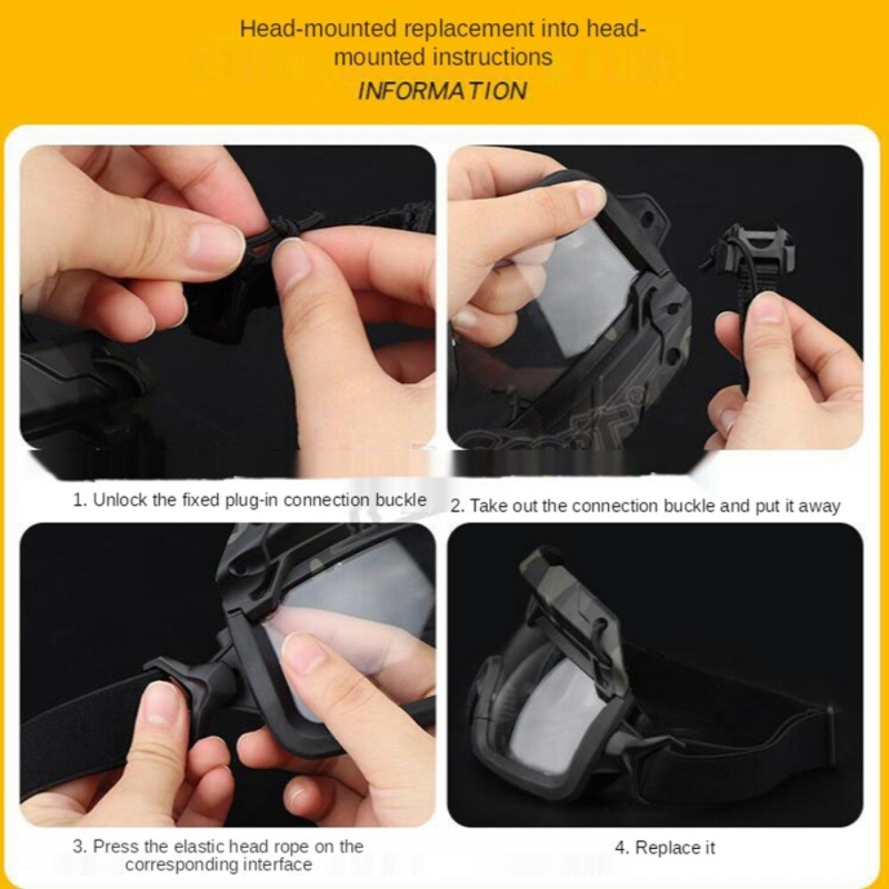 Anti Impact Anti Fog Airsoft Goggles Tactical Safety Goggles Anti Fog Glasses