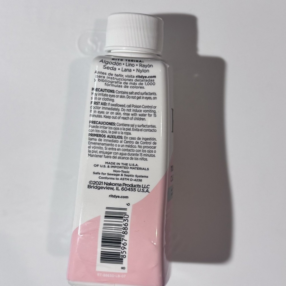 Rit Dye Liquid 8oz-Rose Quartz