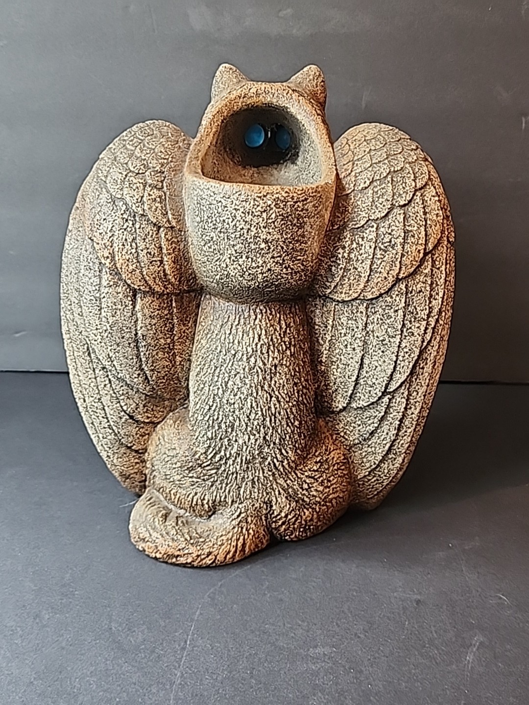 Windstone Editions Winged Spirit Wolf Candle Lamp Statue Pena Gargoyle READ