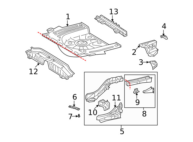 Genuine GM Rail End 19184044
