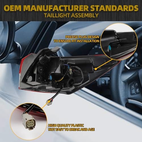 Halogen Tail Light Assembly Compatible with 2021-2023 Left Driver Side