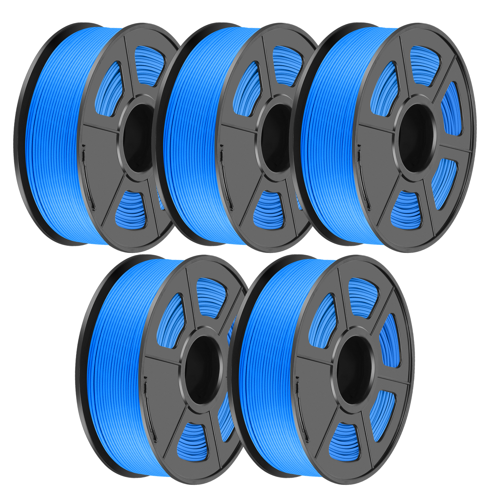 SUNLU 5×1KG PLA Matte PLA+ PLAMETA PETG SILK ABS 3D Filament Combo