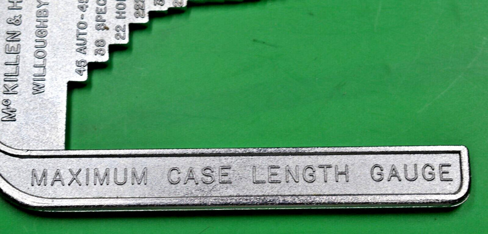 McKillen & Heyer Maximum Case Length Gauge Reloading