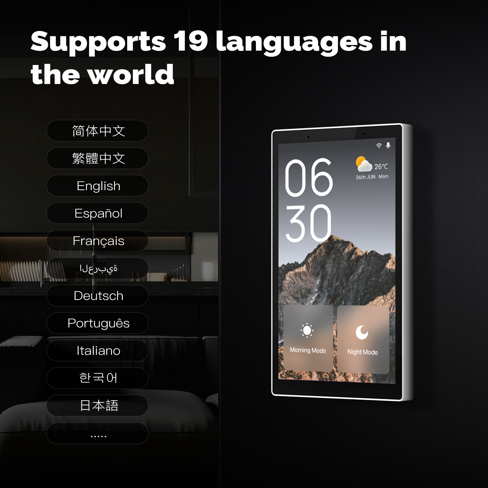 MOES WiFi&Zigbee Smart Switch Touchscreen Panel Alexa Built-in Voice&APP Control