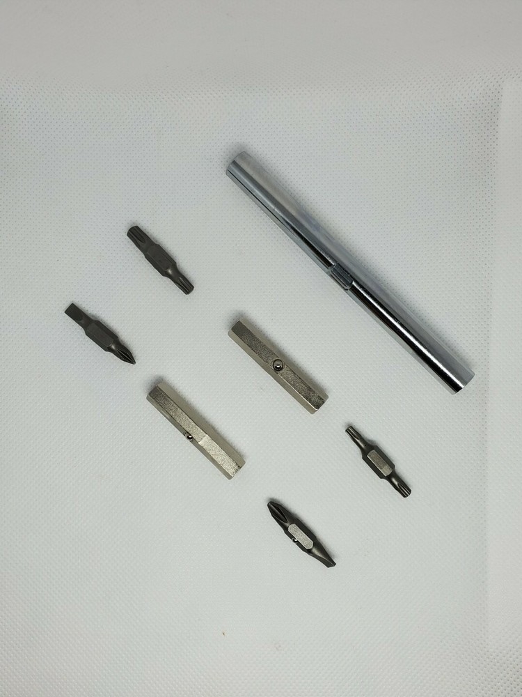 Snap on tools Reversible screwdriver 8 Pcs set, 8 Bits Torx, Flat, Philips NEW!!