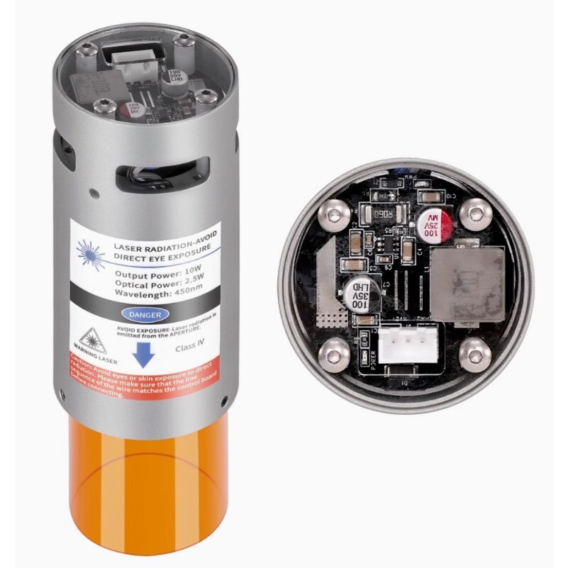 Laser Module 450nm Continuous Precision Printer Cutter for3018 Engraving Machine