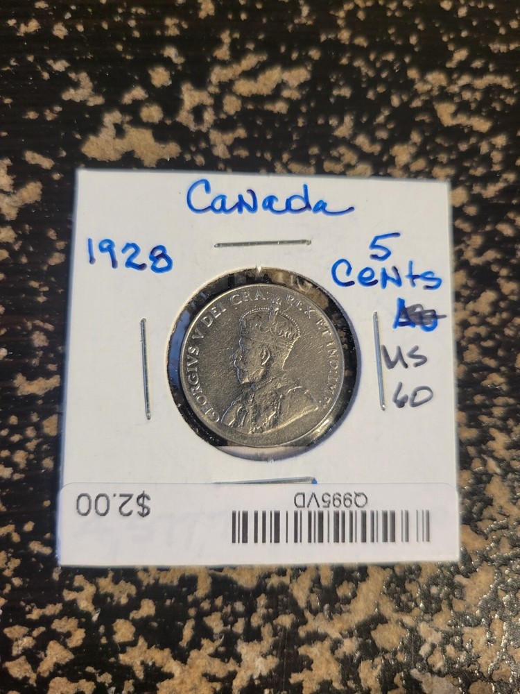 1928 Canada 5 Cents
