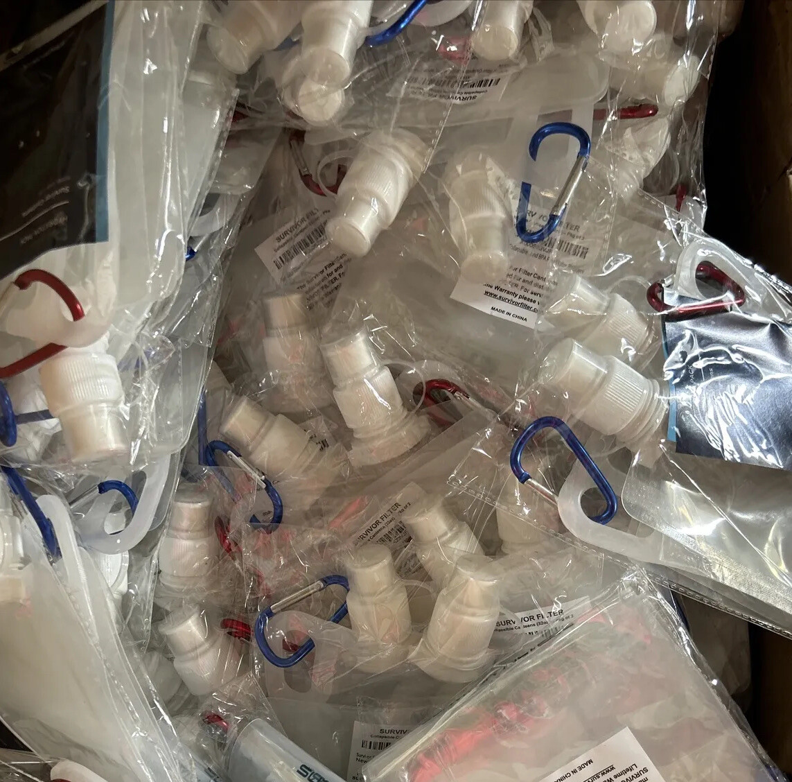 Survival Canteens, Collapsible Folding Water Bottle, 33oz 2 Pack, 2 Liters Total