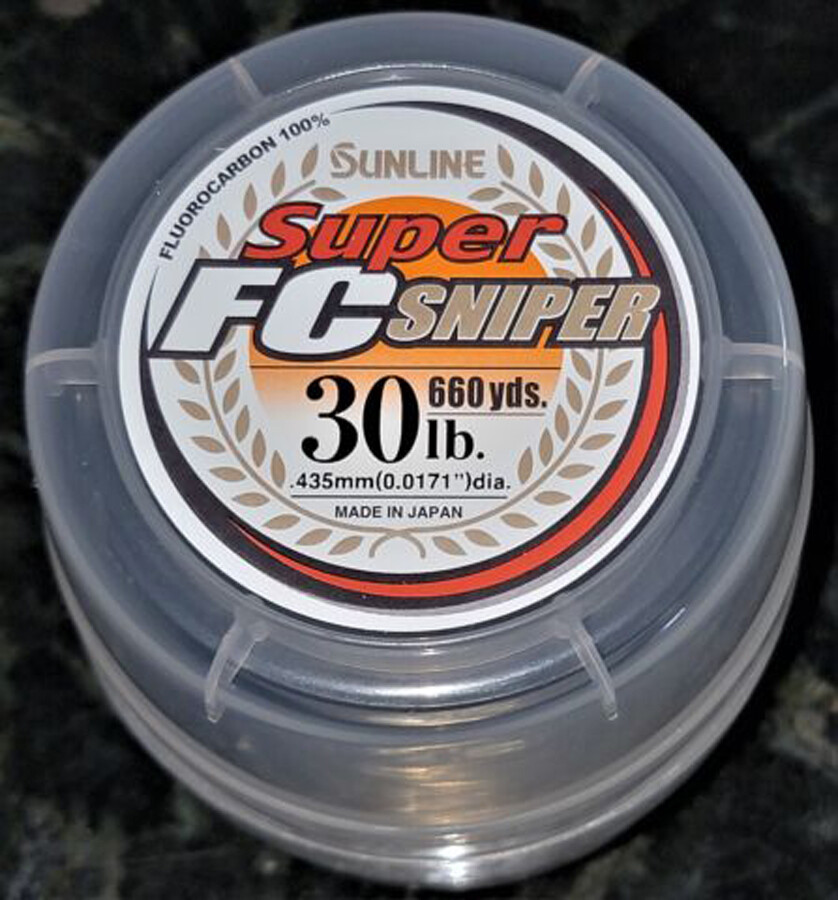 Sunline FC Sniper Fluorocarbon Clear Fishing Line 660 YD Bulk Spool Any LB Test