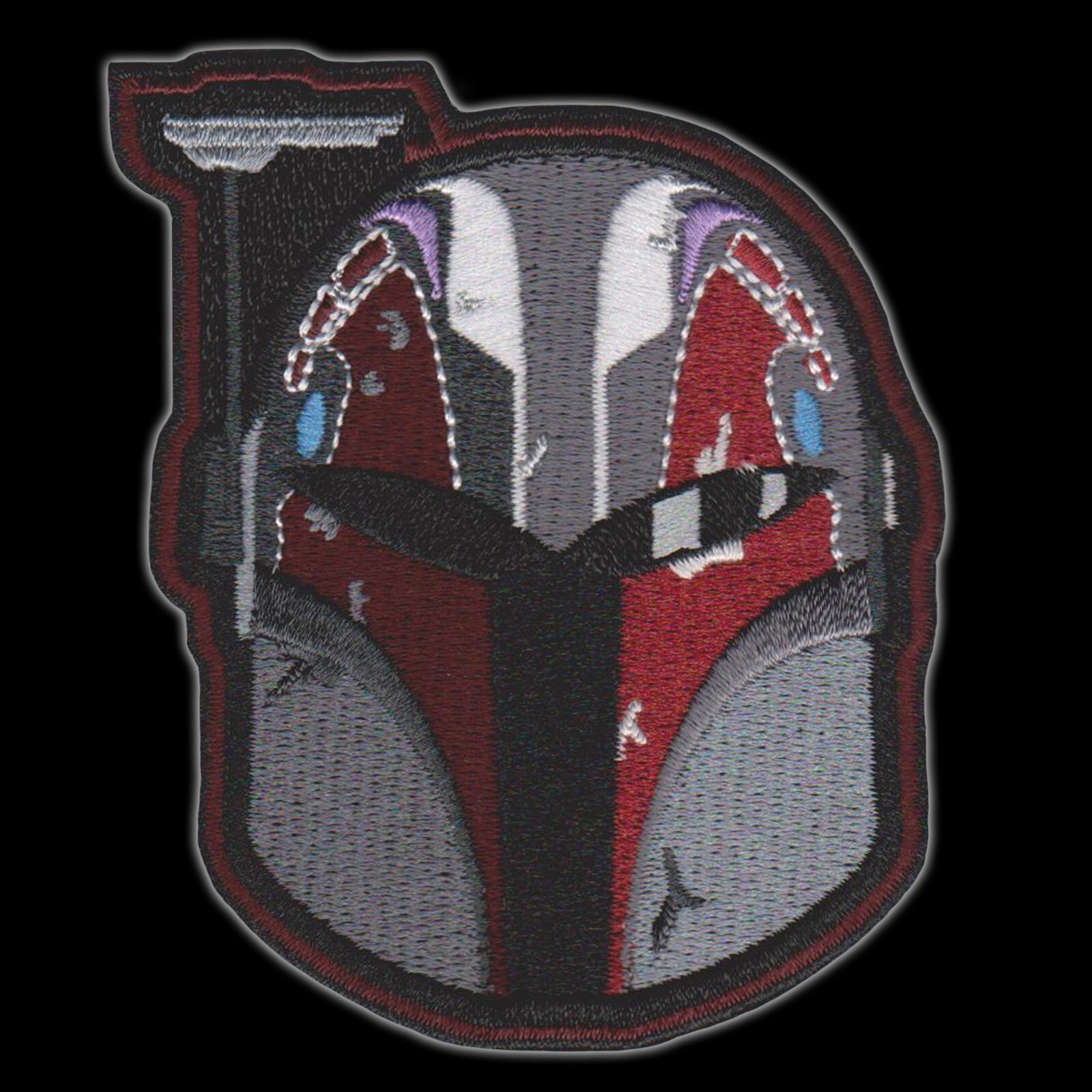 Star Wars "Buckets" Series MANDALORE helmet embroidered patches Boba Fett Mando