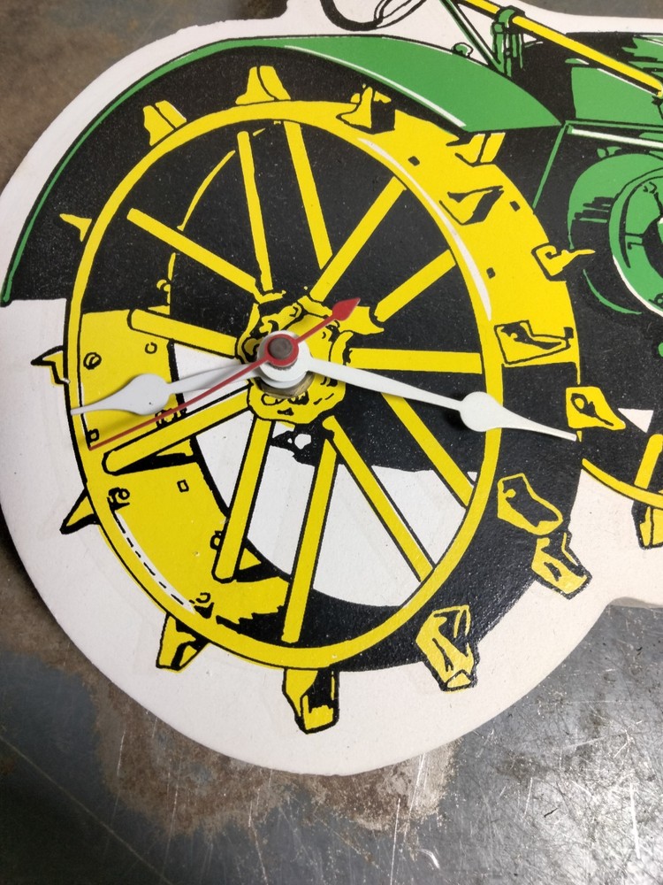 John Deere Model D Tractor Clock Wood Material Works