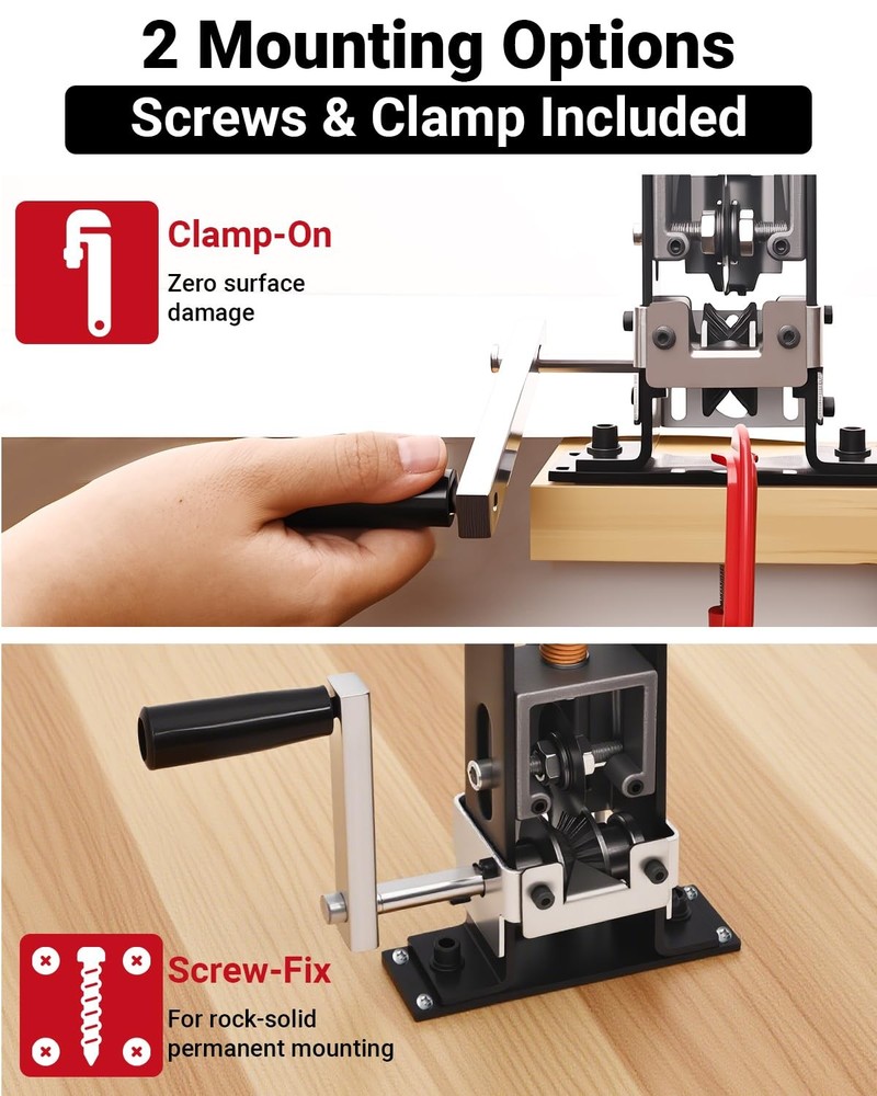 Wire Stripper Machine, 0.06-1 inch Manual Wire Stripping Machine with Replace...
