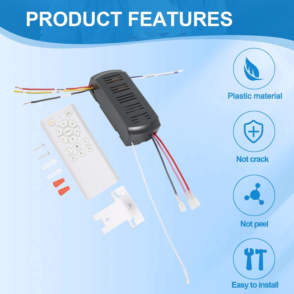 Frequency Conversion Ceiling Fan Remote Control Kit Light High Voltage9219