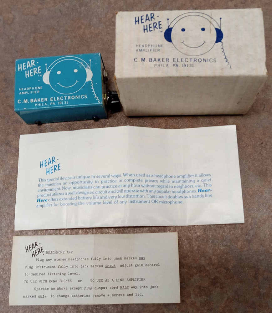 C.M. Baker Electronics Hear Hear Headphone Amplifier