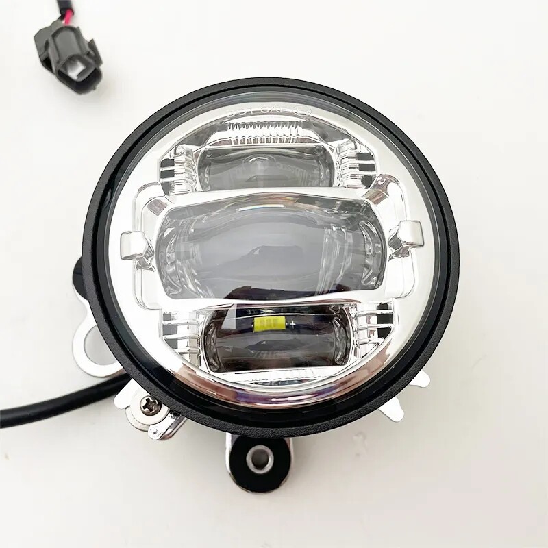 Chrome LED Driving Fog Light DRL Halo Ring For Honda Goldwing GL 1800 2002-2010