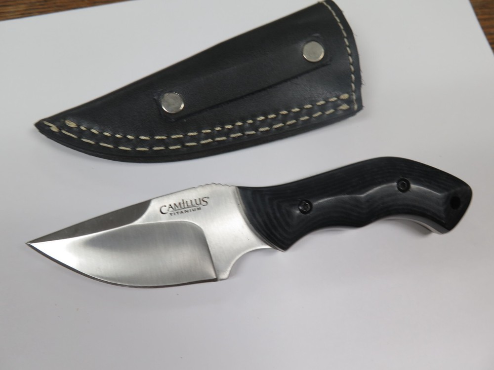 Camillus Titanium 7" KNIFE W/ SHEATH NICE