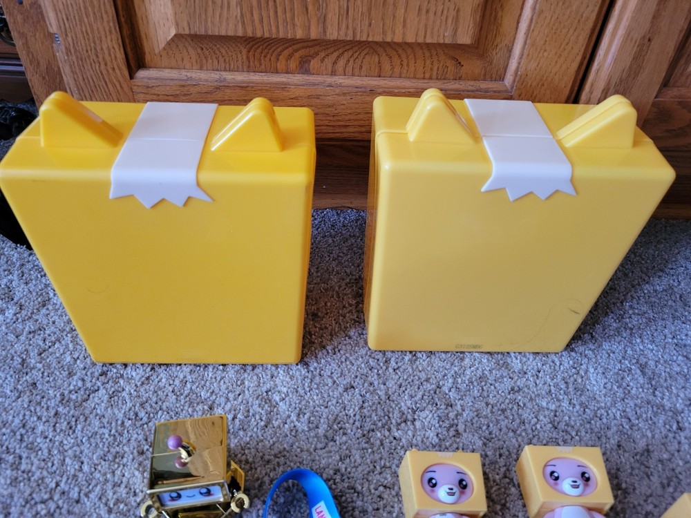 Lanky box 2 Mini Foxy mystery empty plastic boxes With Figures