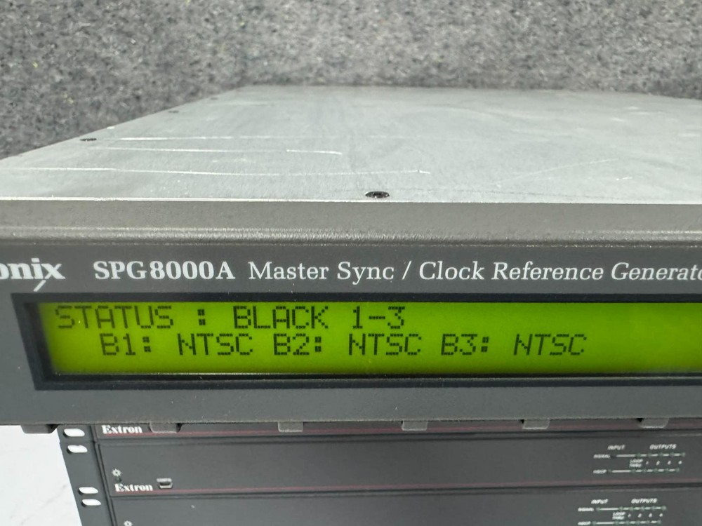 Tektronix spg8000A Master Sync/Clock GPS HD SDI Multi Format Reference Generator