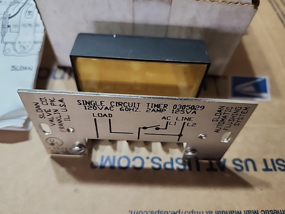 Sloan EL1C Single Circuit Timer NOS 0305029 New