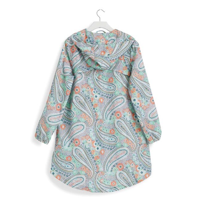 Vera Bradley Packable Raincoat Medium Citrus Paisley