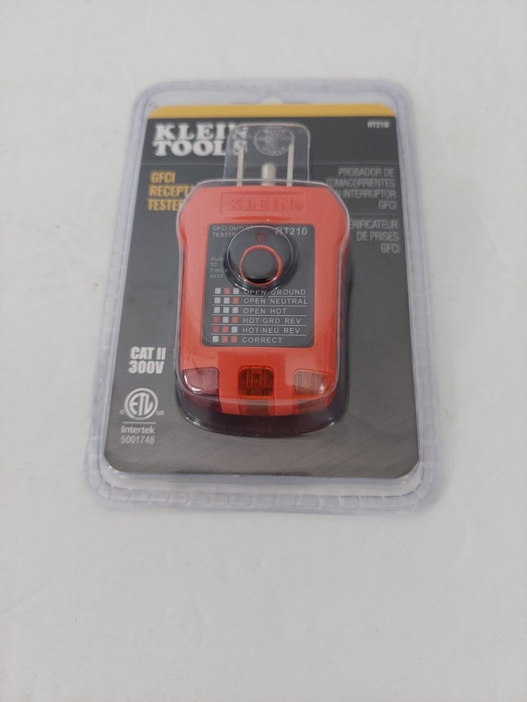 Klein Tools RT210 GFCI Receptacle Tester