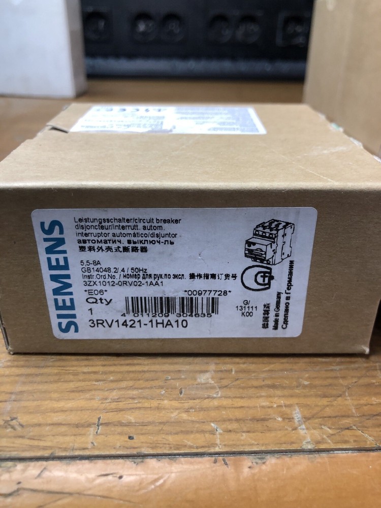 H siemens 3rv14211ha10 automatic protection switch