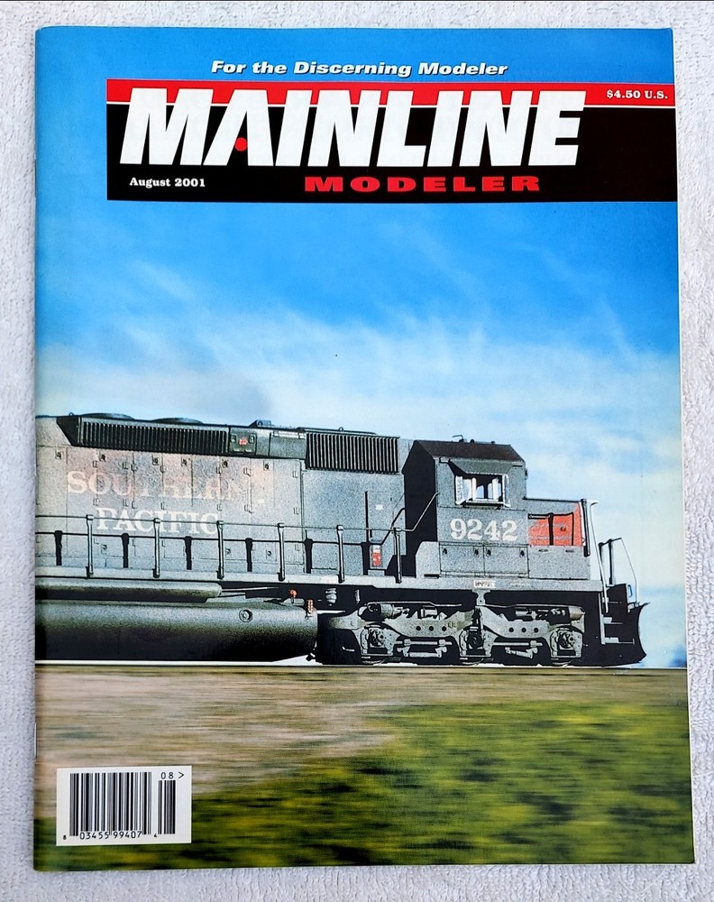 MAINLINE MODELER Magazine Trains August 2001 *MINT*