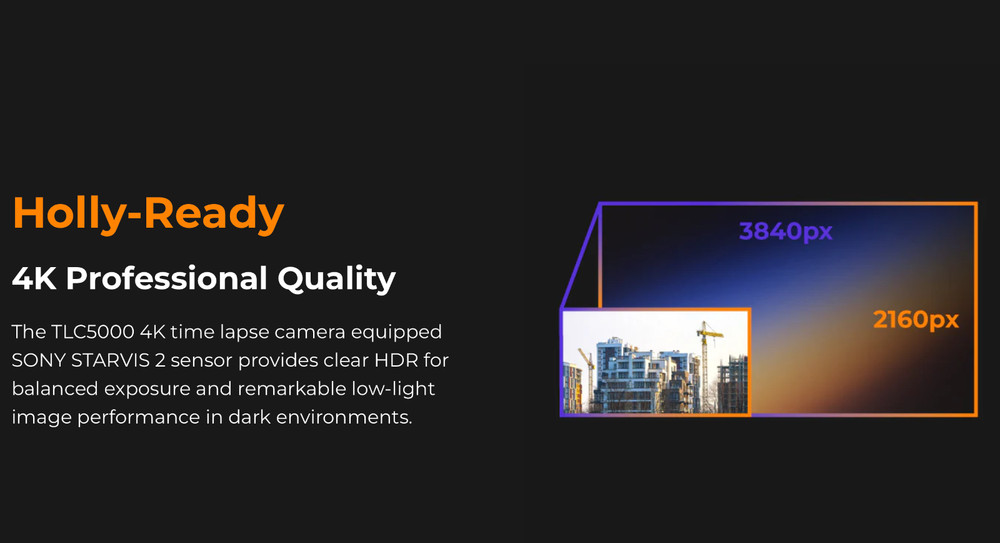 Brinno BCC5000 WiFi & 4K Construction Time Lapse Camera Bundle