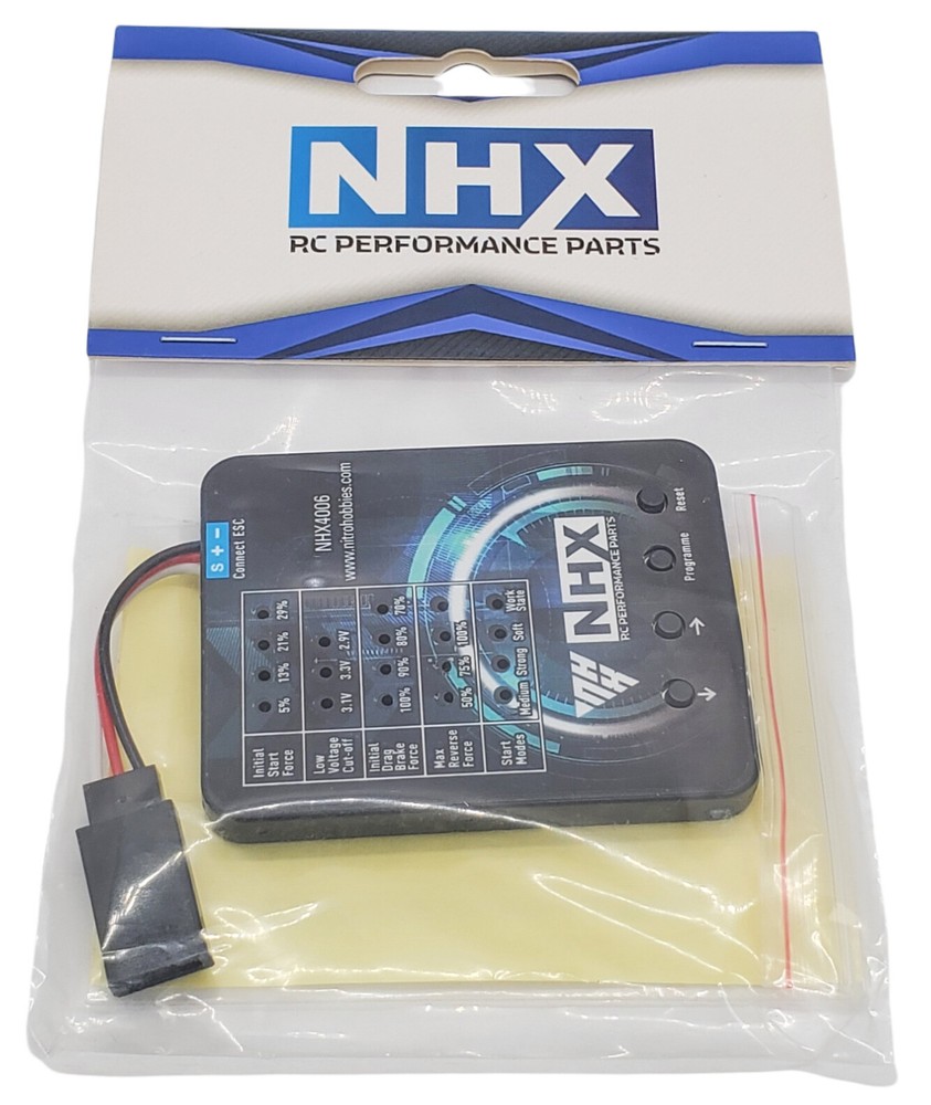 NHX RC Momentum 80A ESC Programming Card