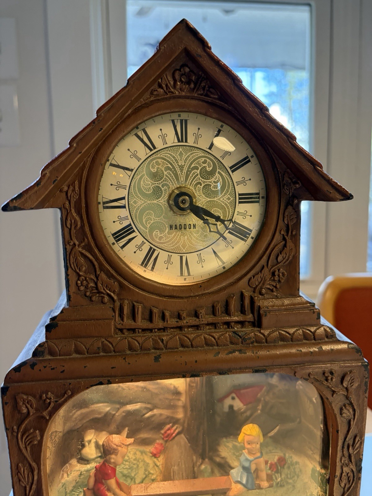 Vintage Haddon Model 15 "The Teeter Totter" Animated Motion Lighted Clock Works