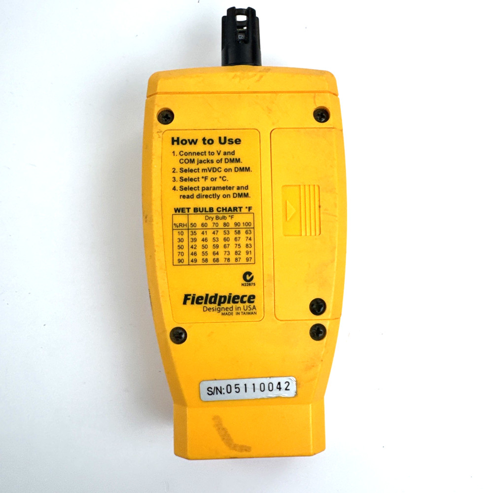 Fieldpiece Model ARH4 Digital Sling Psychrometer Accessory Head TESTED