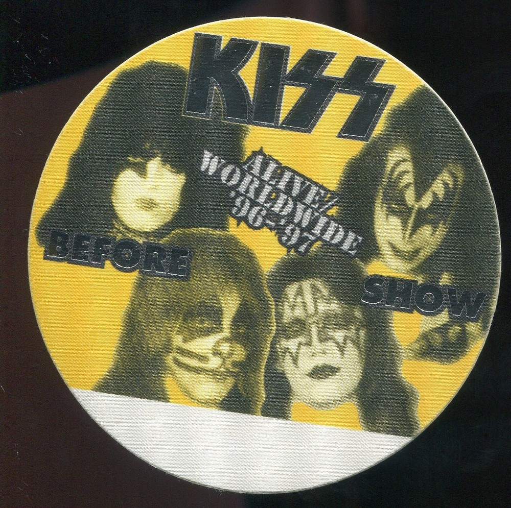 Vintage 1996 1997 Kiss Concert Backstage Pass Before Show