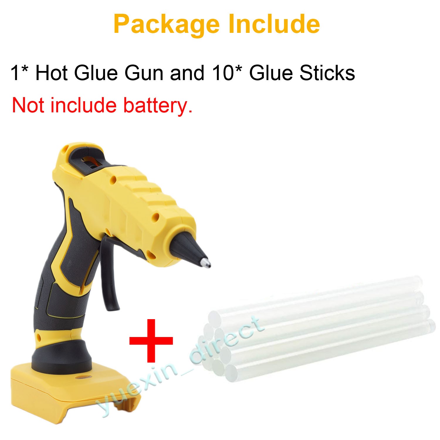 Cordless Hot Melt Glue Gun For Dewalt 20V Max Battery Crafts & Tools DIY Tool US